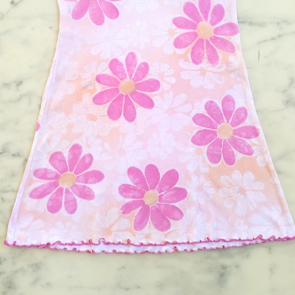 New Legends Girl's 100% Cotton Short Sleeve Floral Summer Dress. - Picture 4 of 4